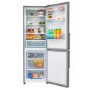 GRADE A3 - Heavy cosmetic damage - Hisense RB403N4AC2 Freestanding Fridge Freezer Stainless Steel