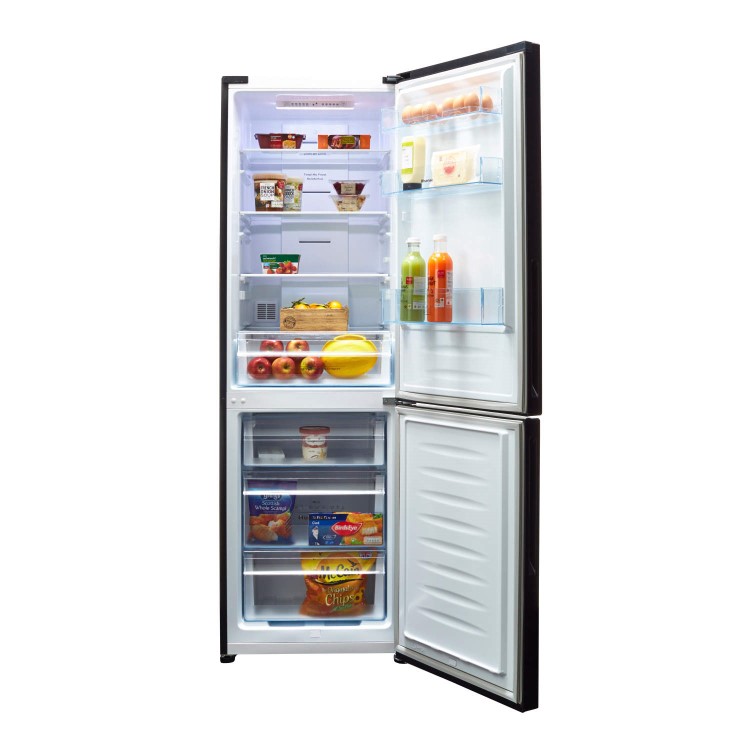 Hisense RB403N4EB1 Freestanding Fridge Freezer Black