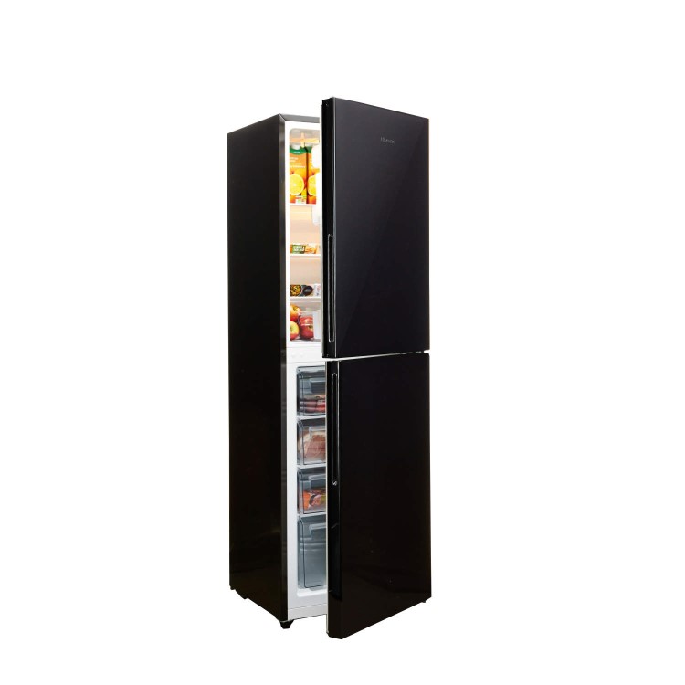 Hisense RB403N4EB1 Freestanding Fridge Freezer Black
