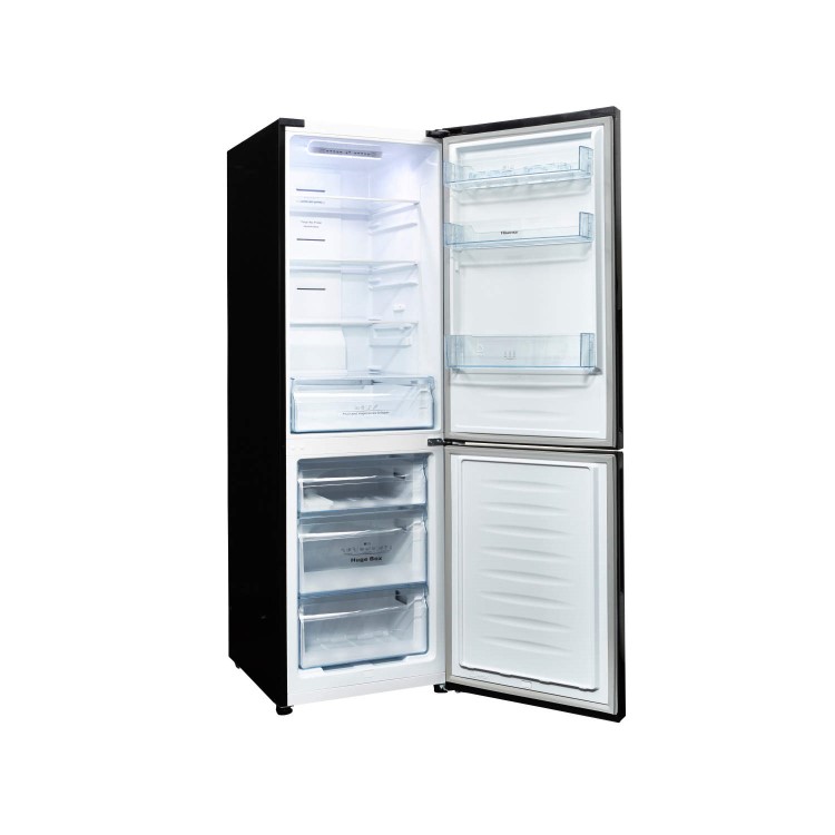 Hisense RB403N4EB1 Freestanding Fridge Freezer Black