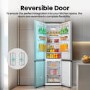 Hisense 336 Litre 60/40 Freestanding Fridge Freezer - Stainless Steel