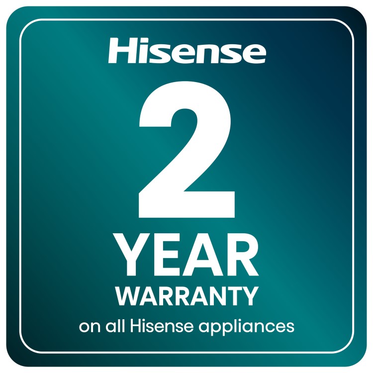 Hisense 336 Litre 60/40 Freestanding Fridge Freezer - Stainless Steel