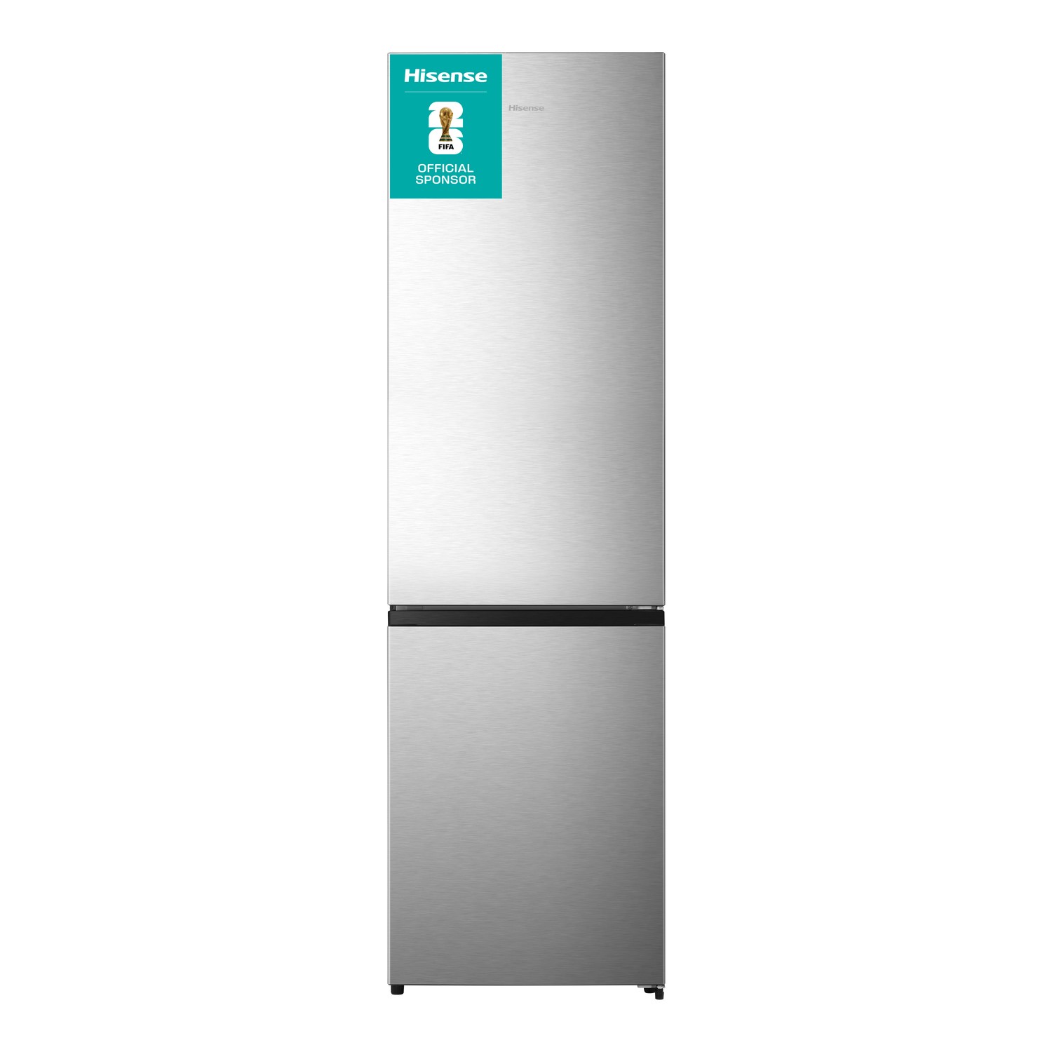 Hisense Stainless Steel 336 Litre 60/40 Freestanding Fridge Freezer - Size 59.5