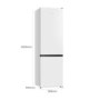 Hisense 336 Litre 60/40 Freestanding Fridge Freezer - White