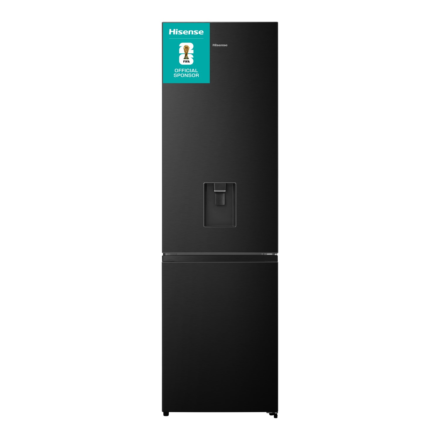 Hisense Black 336 Litre 60/40 Freestanding Fridge Freezer - Size 59.5