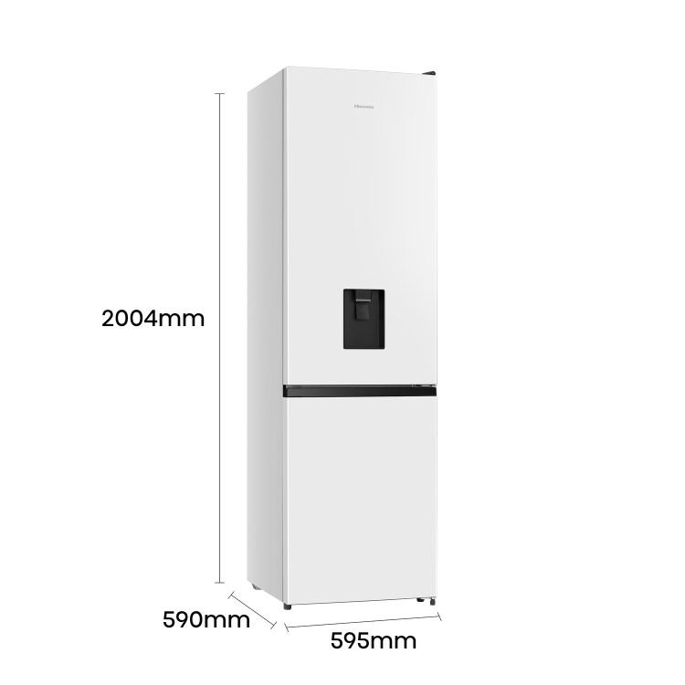 Hisense 336 Litre 60/40 Freestanding Fridge Freezer - White