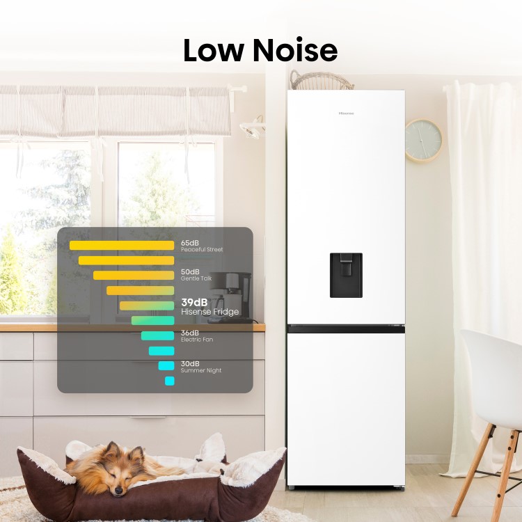 Hisense 336 Litre 60/40 Freestanding Fridge Freezer - White
