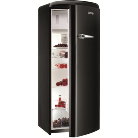 Gorenje RB60299OBK Retro Style Right Hand Hinge Freestanding Fridge With Ice Box - Black