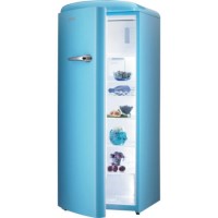 Gorenje RB60299OBL-L Retro Style Left Hand Hinge Freestanding Fridge With Ice Box Baby Blue