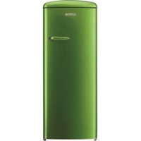 Gorenje RB60299OGR Retro Style Right Hand Hinge Freestanding Fridge with Ice Box - Lime Green