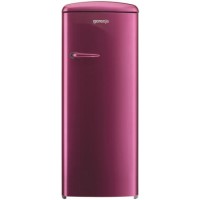 Gorenje RB60299OP Retro Style Right Hand Hinge Freestanding Fridge with Ice Box - Raspberry Pink