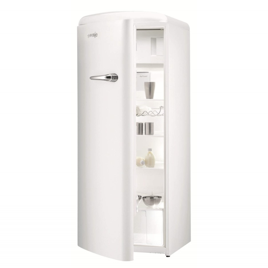 Gorenje RB60299OWL Retro Style Left Hand Hinge Freestanding Fridge With Ice Box White