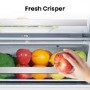 Hisense 495 Litre 60/40 Freestanding Fridge Freezer - Black