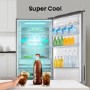 Hisense 495 Litre 60/40 Freestanding Fridge Freezer - Stainless Steel