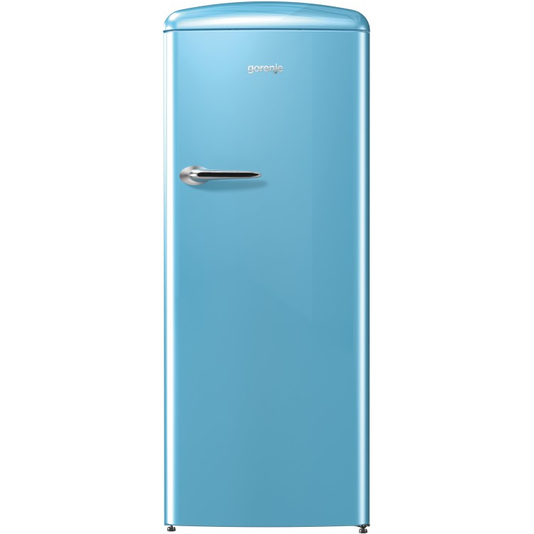 GRADE A1 - Gorenje RBO6153BL Retro Style Freestanding Fridge With Icebox - Baby Blue