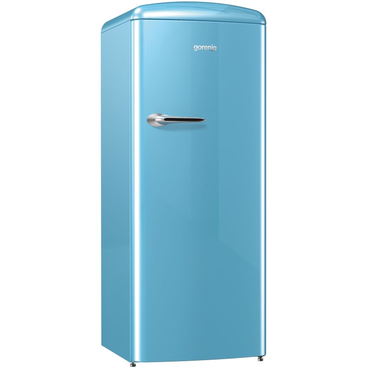 GRADE A1 - Gorenje RBO6153BL Retro Style Freestanding Fridge With Icebox - Baby Blue