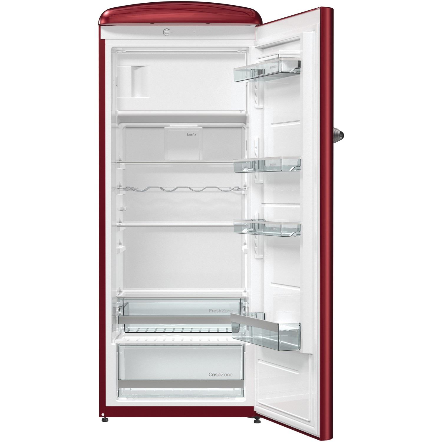 Gorenje Rbo6153r 254 Litre Freestanding Larder Fridge 154cm Tall Retro Ice Box 60cm Wide Burgundy Appliances Direct Gorenje Rbo6153r 254 Litre Freestanding Larder Fridge 154cm Tall Retro Ice Box 60cm Wide Burgundy Appliances Direct