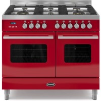Britannia RC-10TG-DE-RED Delphi Twin Oven 100cm Dual Fuel Range Cooker - Gloss Red