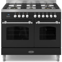 Britannia RC-10TG-FL-K Fleet Twin Oven 100cm Dual Fuel Range Cooker - Matt Black