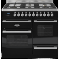 Britannia RC-10XGG-DE-K Delphi XG 100cm Dual Fuel Range Cooker - Gloss Black