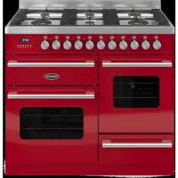 Britannia RC-10XGG-DE-RED Delphi XG 100cm Dual Fuel Range Cooker - Gloss Red