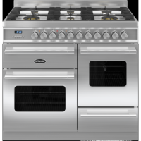 Britannia RC-10XGG-DE-S Delphi XG 100cm Dual Fuel Range Cooker - Stainless Steel