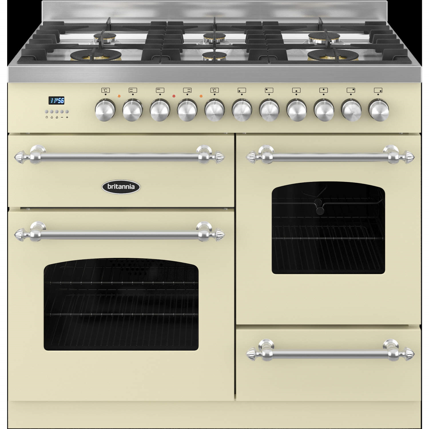 Britannia RC10XGGFLCR Fleet XG 100cm Dual Fuel Range Cooker Matt