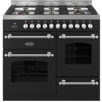 Britannia RC-10XGG-FL-K Fleet XG 100cm Dual Fuel Range Cooker - Matt Black
