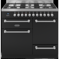 Britannia RC-10XGG-WY-K Wyre XG 100cm Dual Fuel Range Cooker - Matt Black