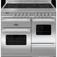 Britannia RC-10XGI-DE-S Delphi XG 100cm Electric Range Cooker With Induction Hob - Stainless Steel