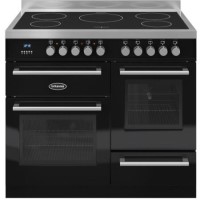 Britannia RC-10XGI-QL-K Q Line XG 100cm Electric Range Cooker With Induction Hob - Gloss Black