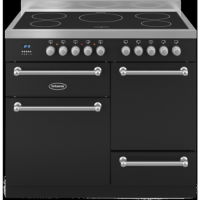 Britannia RC-10XGI-WY-K Wyre XG 100cm Electric Range Cooker With Induction Hob - Matt Black
