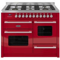 Britannia RC-11XGG-DE-RED Delphi XG 110cm Dual Fuel Range Cooker - Gloss Red