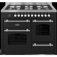 Britannia RC-11XGG-FL-K Fleet XG 110cm Dual Fuel Range Cooker - Matt Black