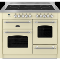 Britannia RC-11XGI-FL-CR Fleet XG 110cm Electric Range Cooker With Induction Hob - Matt Cream