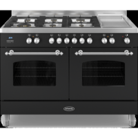Britannia RC-12TG-FL-K Fleet Twin Oven 120cm Dual Fuel Range Cooker - Matt Black