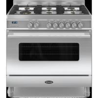 Britannia RC-9SG-DE-S Delphi Single Oven 90cm Dual Fuel Range Cooker - Stainless Steel