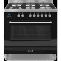 Britannia RC-9SG-QL-K Q Line Single Oven 90cm Dual Fuel Range Cooker - Gloss Black