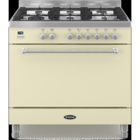 Britannia RC-9SG-WY-CR Wyre Single Oven 90cm Dual Fuel Range Cooker - Matt Cream