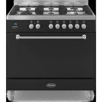 Britannia RC-9SG-WY-K Wyre Single Oven 90cm Dual Fuel Range Cooker - Matt Black