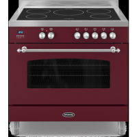 Britannia RC-9SI-FL-BUR Fleet Single Oven 90cm Electric Range Cooker With Induction Hob - Matt Burgundy