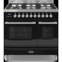 Britannia RC-9TG-DE-K Delphi Twin Oven 90cm Dual Fuel Range Cooker - Gloss Black