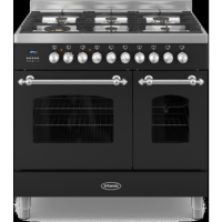 Britannia RC-9TG-FL-K Fleet Twin Oven 90cm Dual Fuel Range Cooker - Matt Black