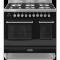 Britannia RC-9TG-QL-K Q Line Twin Oven 90cm Dual Fuel Range Cooker - Gloss Black