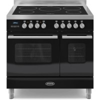 Britannia RC-9TI-DE-K Delphi Twin Oven 90cm Electric Range Cooker With Induction Hob - Gloss Black