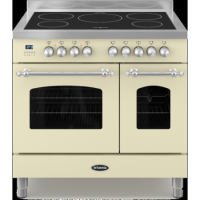 Britannia RC-9TI-FL-CR Fleet Twin Oven 90cm Electric Range Cooker With Induction Hob - Matt Cream