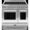 Britannia RC-9TI-QL-S Q Line Twin Oven 90cm Electric Range Cooker With Induction Hob - Stainless Steel