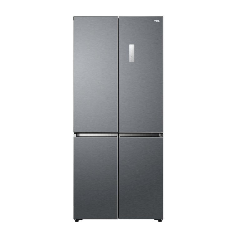 Refurbished TCL Free Built In 456 Litre Four Door American Fridge Freezer - Grey
