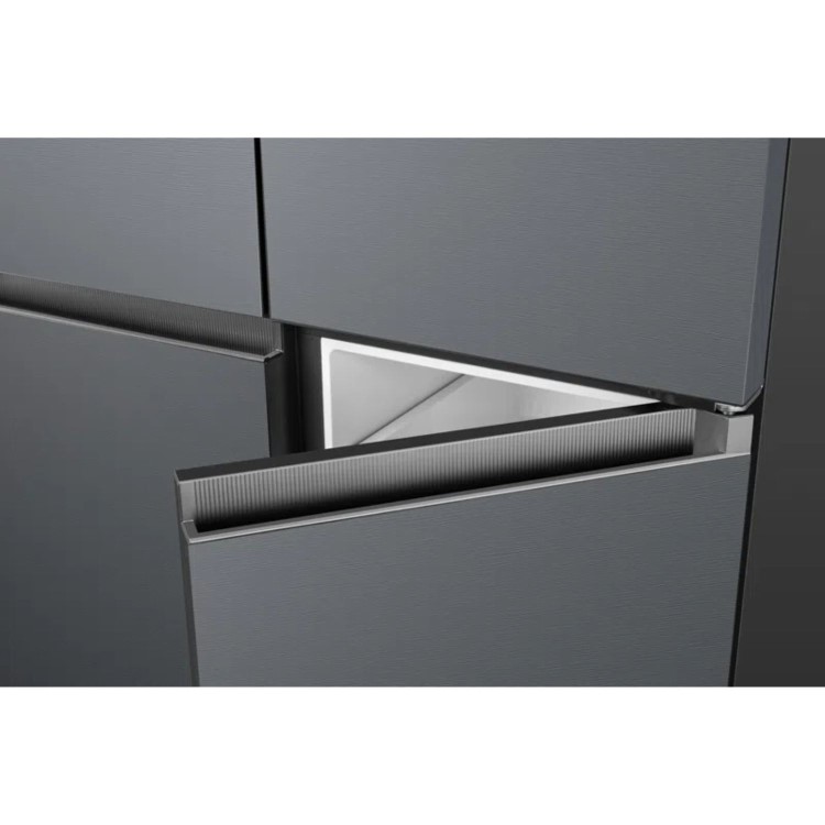 Refurbished TCL Free Built In 456 Litre Four Door American Fridge Freezer - Grey