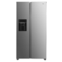 TCL 513 Litre Side-By-Side American Fridge Freezer with Water Dispenser - Stainless Steel
